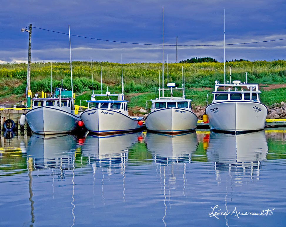 Seacow Pond, PEI - Row of Fishing Boats