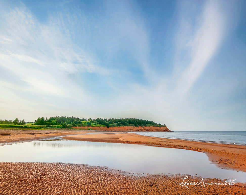 Cavendish Beach, PEI - Sandbar at Low Tide