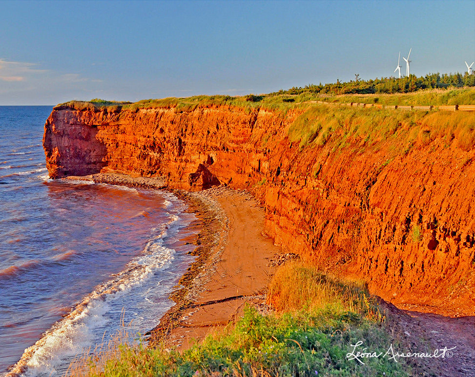 Norway, PEI - Red Cliffs at Sunset
