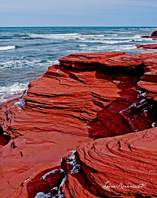 Cavendish Beach, PEI - Red Cliff Layers