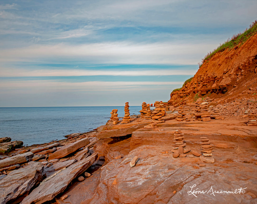 Cavendish Beach, PEI - Stacked Stones