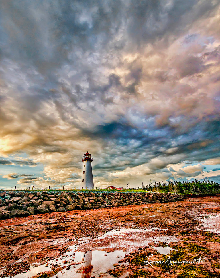 Point Prim Lighthouse, PEI – Stormy Sky