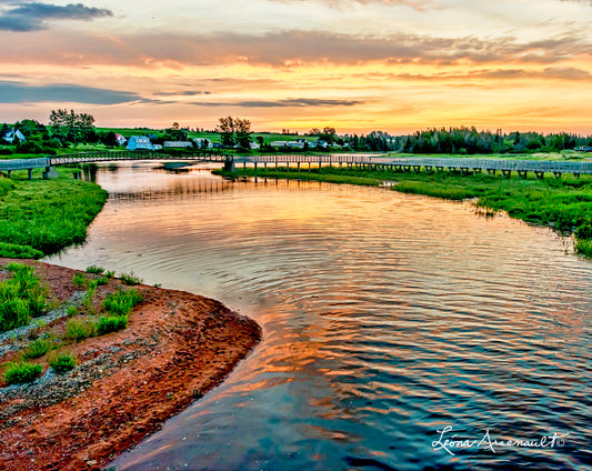 St. Peters, PEI - Sunrise over river